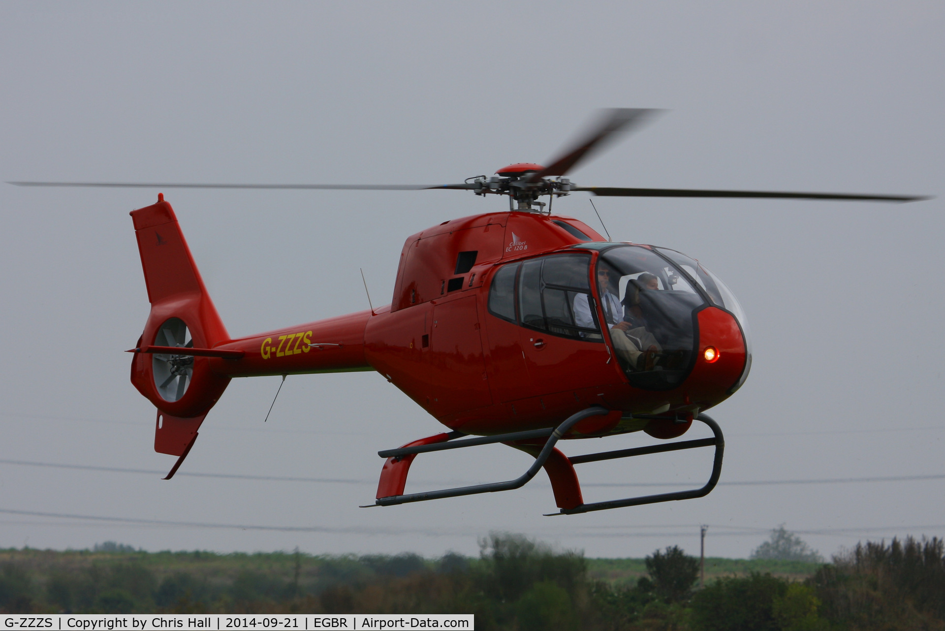 G-ZZZS, 2002 Eurocopter EC-120B Colibri C/N 1321, at Breighton's Heli Fly-in, 2014