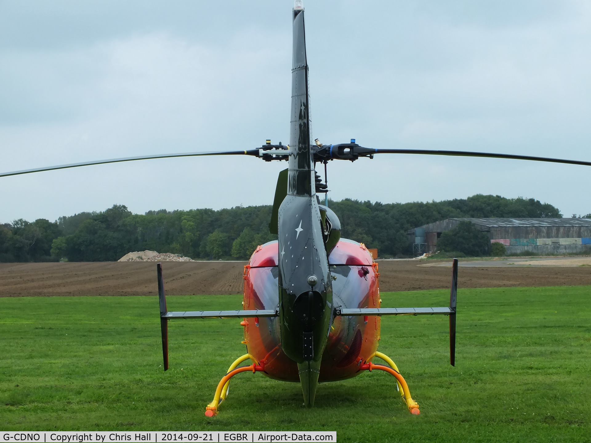 G-CDNO, 1975 Westland SA-341B Gazelle AH1 C/N 1385, at Breighton's Heli Fly-in, 2014