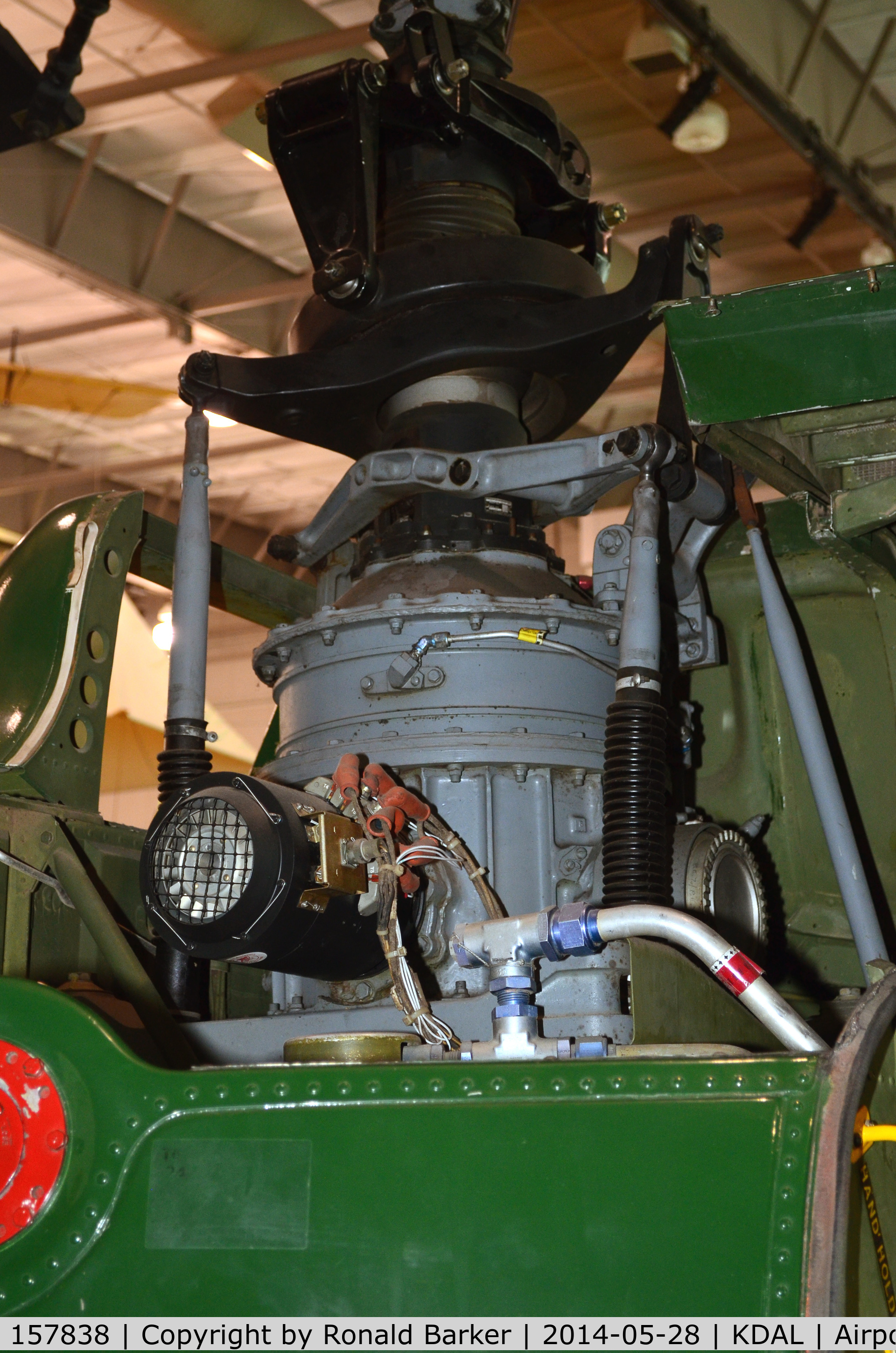 157838, Bell TH-1L Iroquois C/N 6433, Frontiers of Flight Museum DAL, rotor transmission