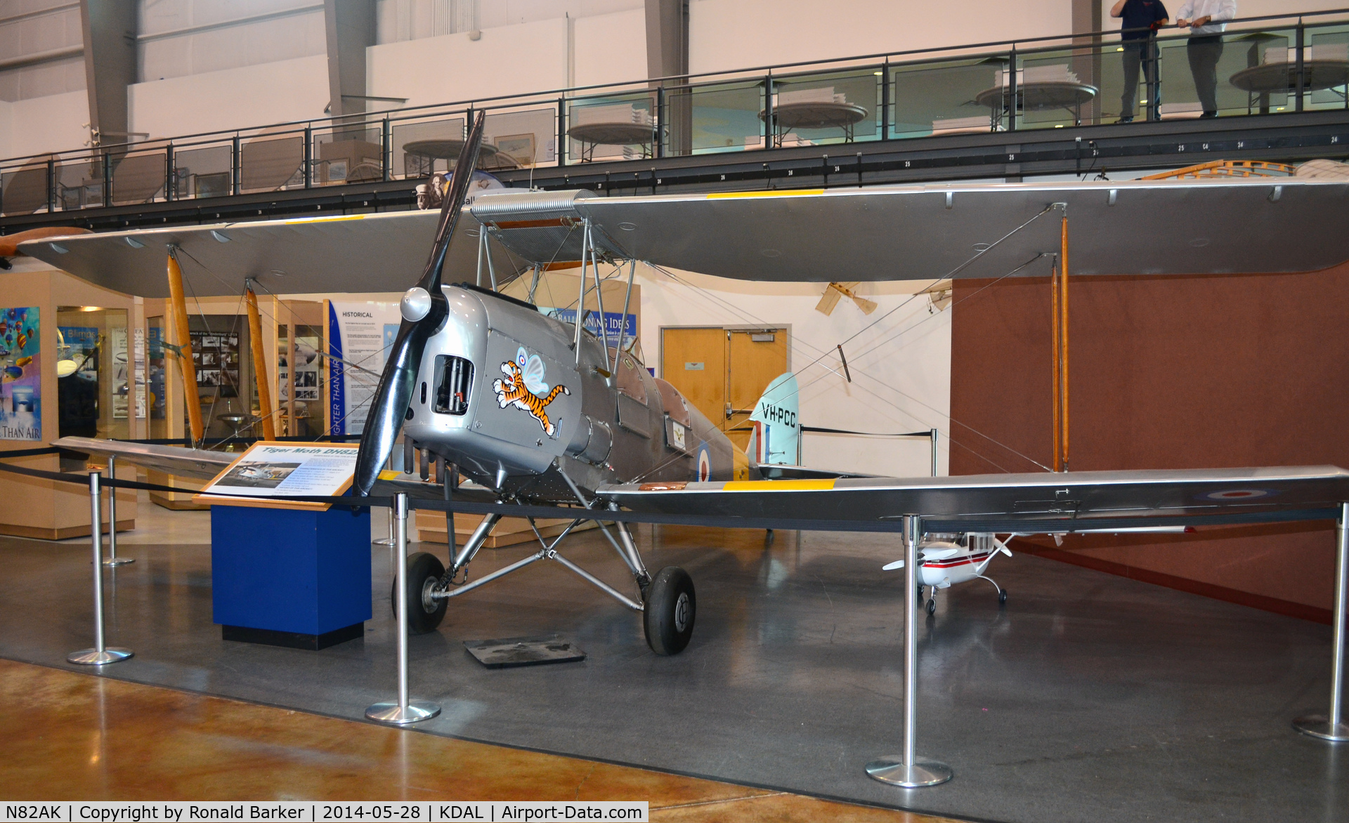 N82AK, 1940 De Havilland DH-82A Tiger Moth II Tiger Moth II C/N 85605, VH-PCC Frontiers of Flight Museum DAL