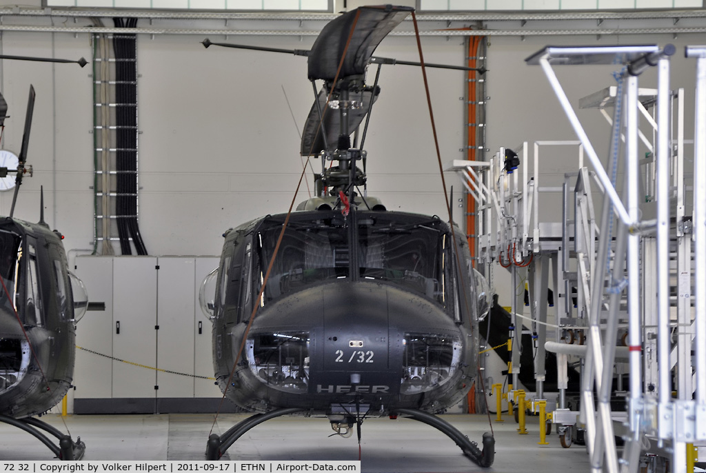 72 32, Bell (Dornier) UH-1D Iroquois (205) C/N 8352, at Niederstetten