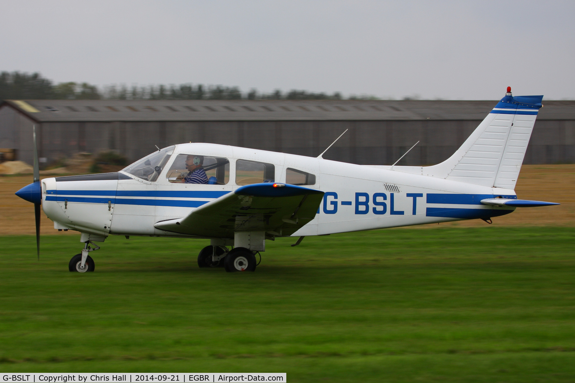 G-BSLT, 1980 Piper PA-28-161 Cherokee Warrior II C/N 28-8016303, at Breighton's Heli Fly-in, 2014