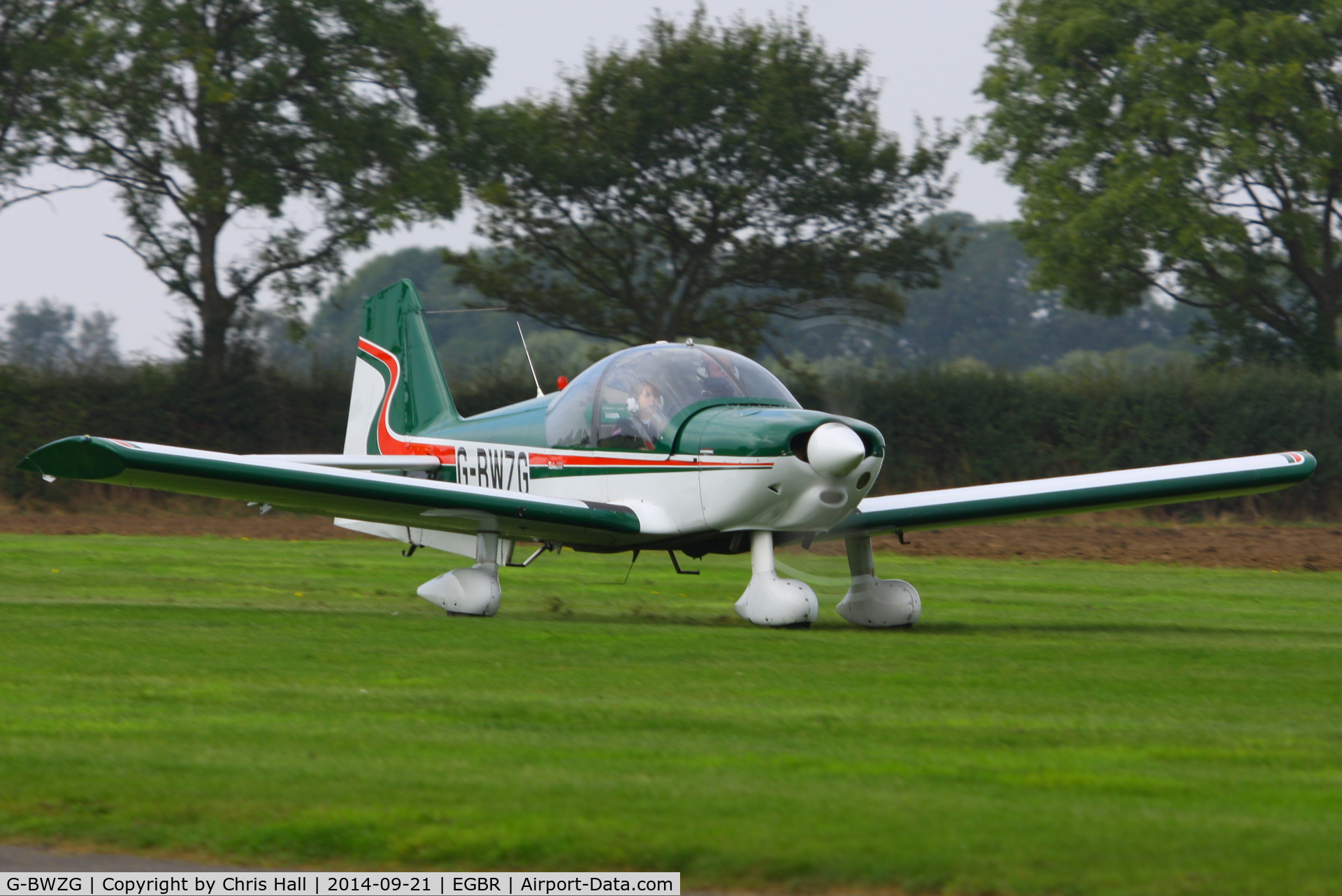 G-BWZG, 1997 Robin R-2160 Alpha Sport C/N 311, at Breighton's Heli Fly-in, 2014