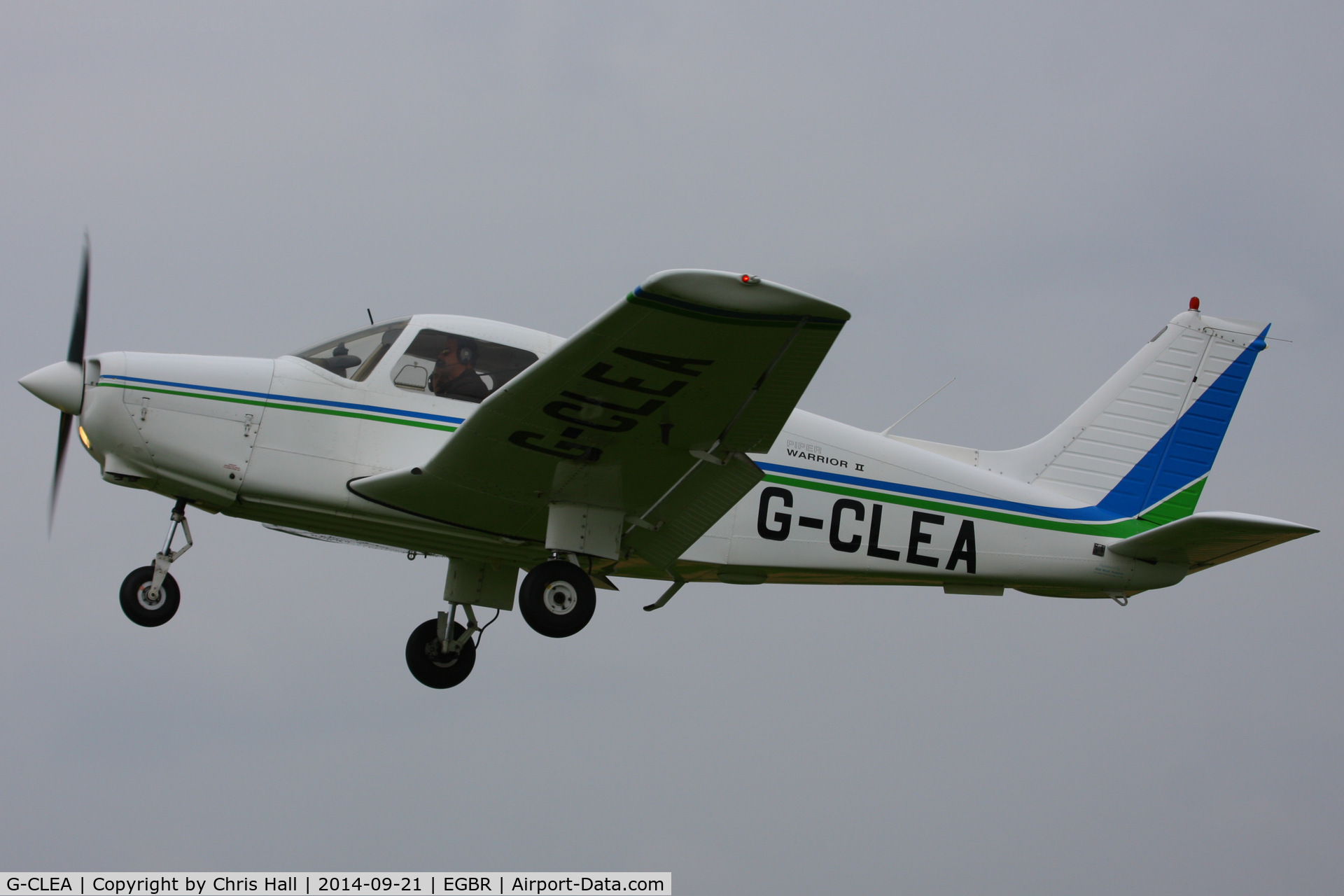 G-CLEA, 1978 Piper PA-28-161 Cherokee Warrior II C/N 28-7916081, at Breighton's Heli Fly-in, 2014