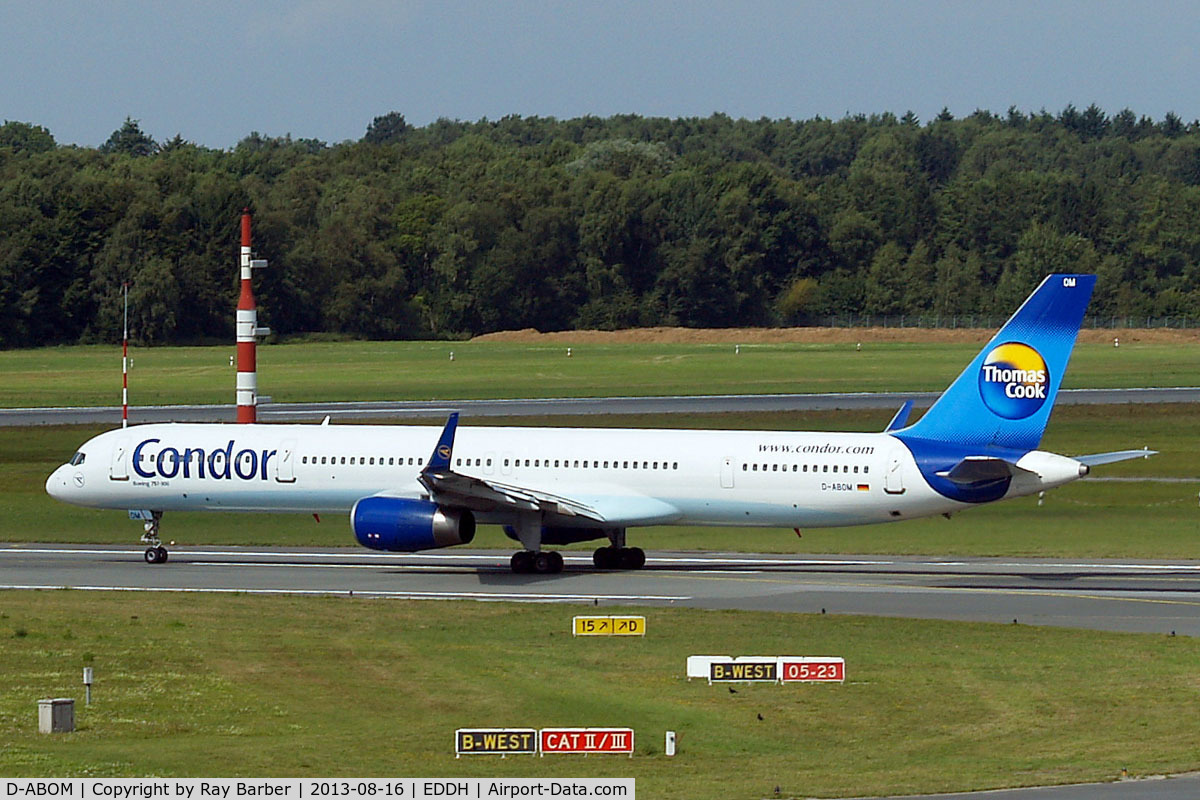 D-ABOM, 2000 Boeing 757-330 C/N 29022, Boeing 757-330 [29022] (Condor) Hamburg-Fuhlsbuettel~D 16/08/2013