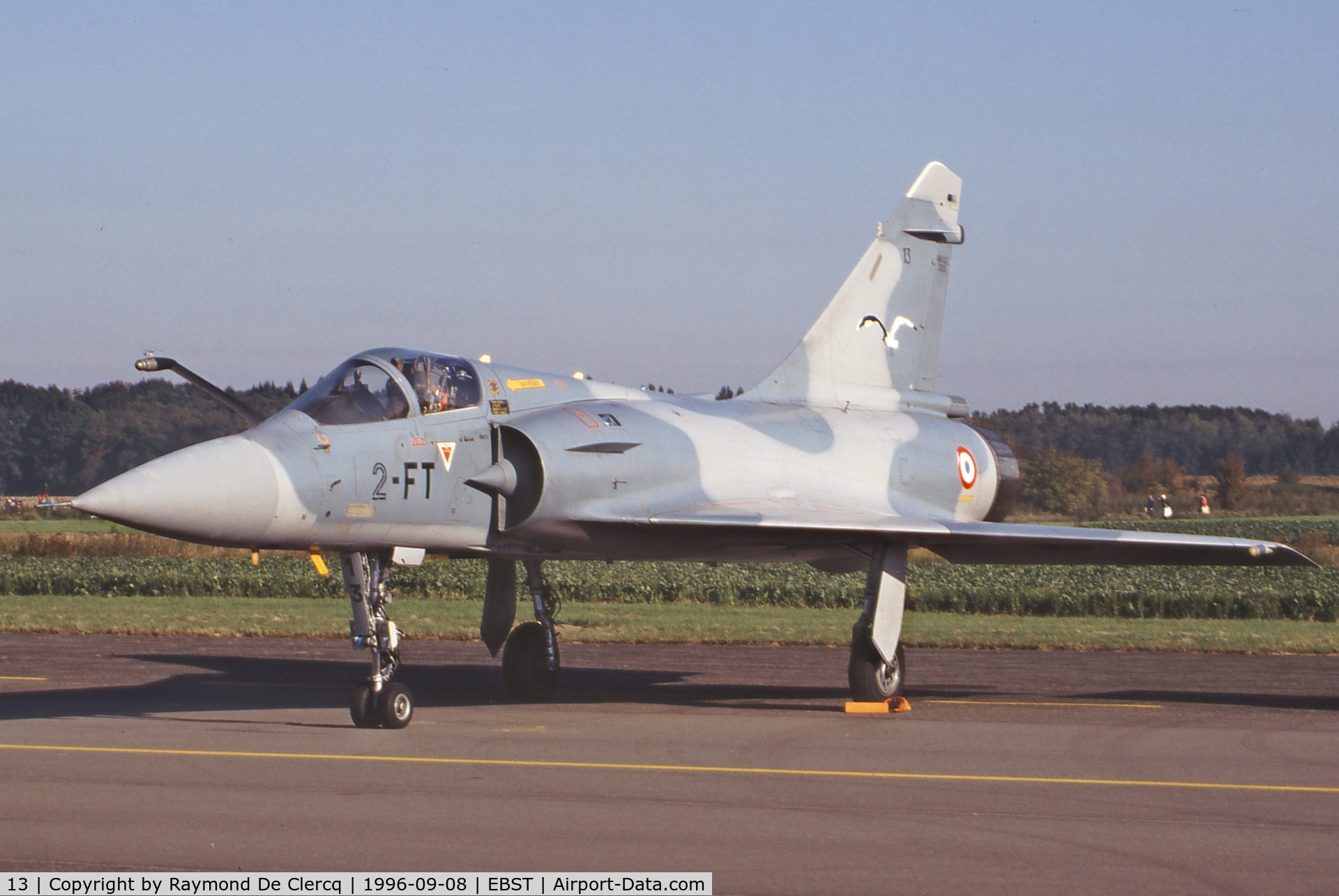 13, Dassault Mirage 2000-5F C/N not found 13, At the Brustem Airshow on 8-9-1996.