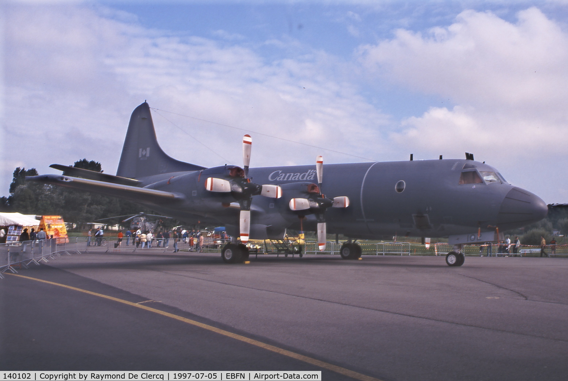 140102, Lockheed CP-140 Aurora C/N 285B-5689, At the Koksijde Airshow on 5-7-1997.