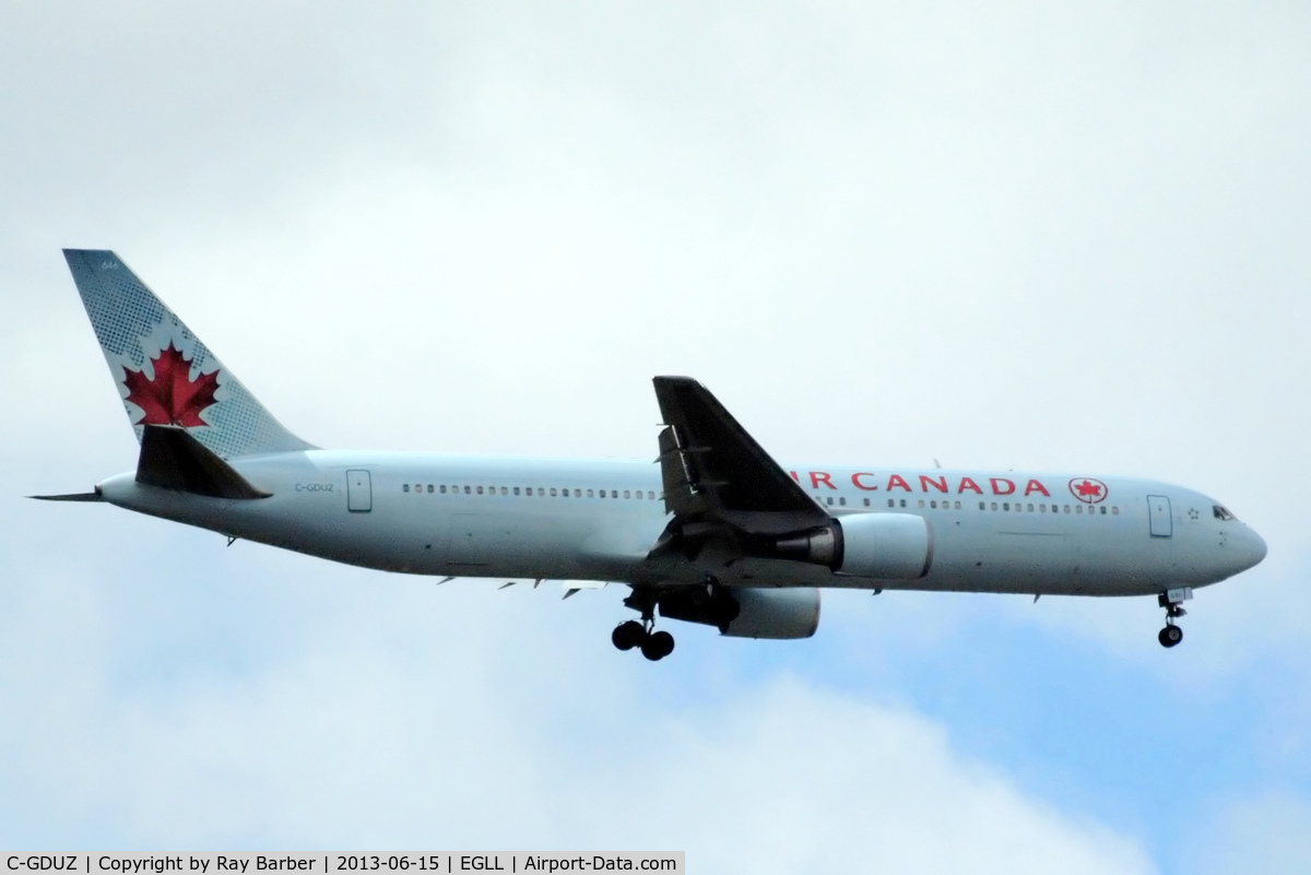 C-GDUZ, 1991 Boeing 767-38E C/N 25347, Boeing 767-38EER [25347] (Air Canada) Home~G 15/06/2013. On approach 27L.