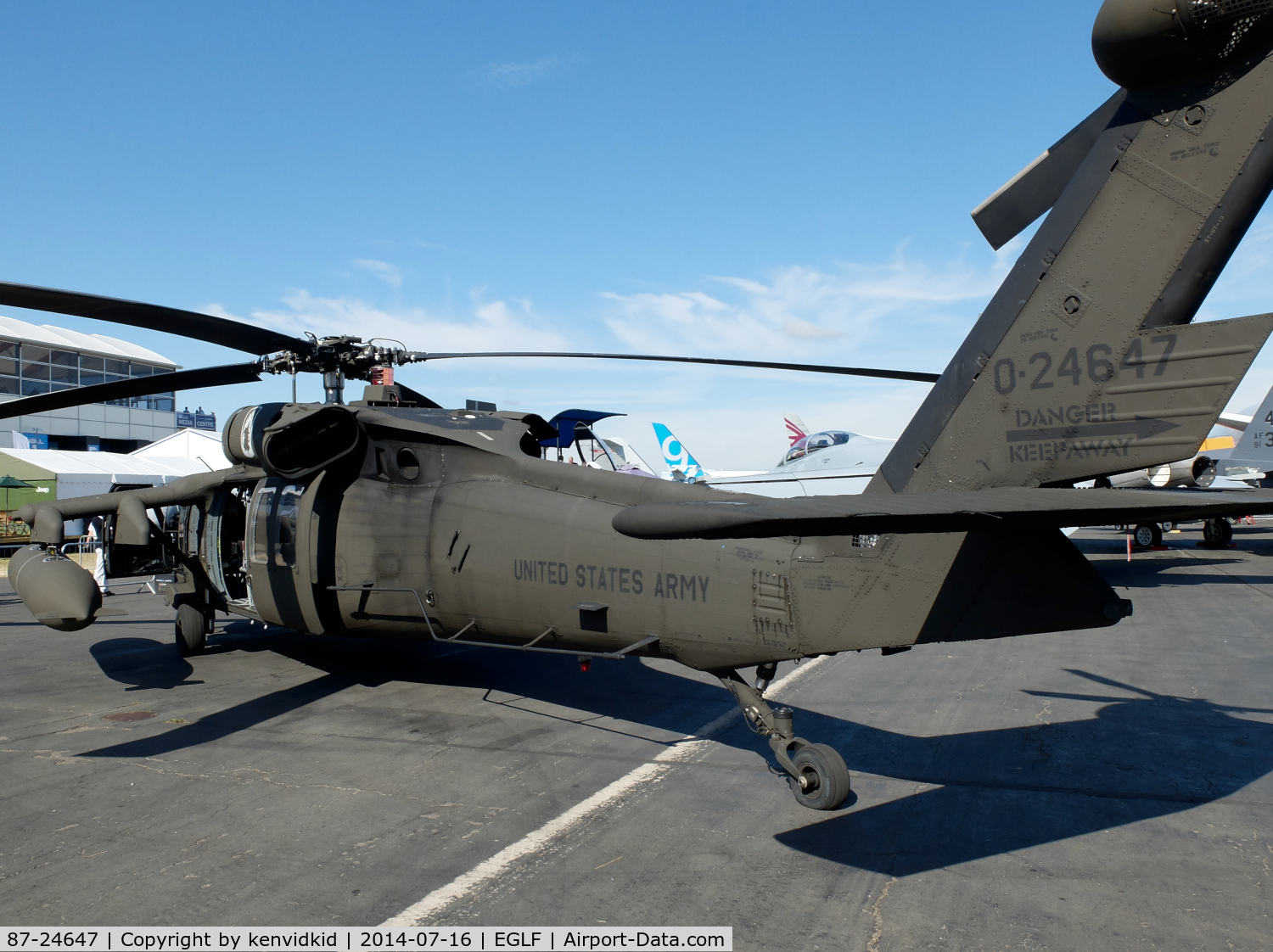 87-24647, Sikorsky UH-60A Black Hawk C/N 70.1187, On static display at FIA 2014.