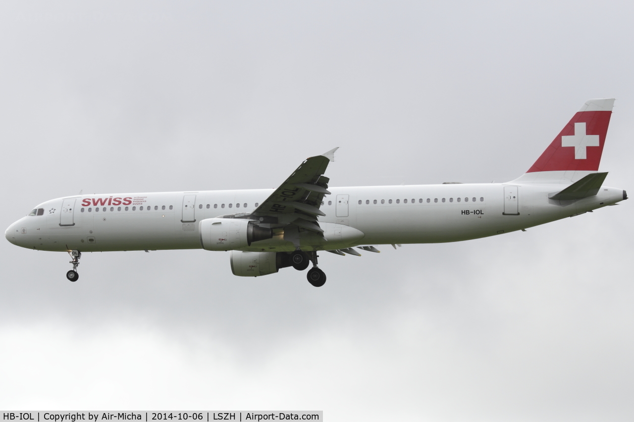 HB-IOL, 1999 Airbus A321-111 C/N 1144, Swissair