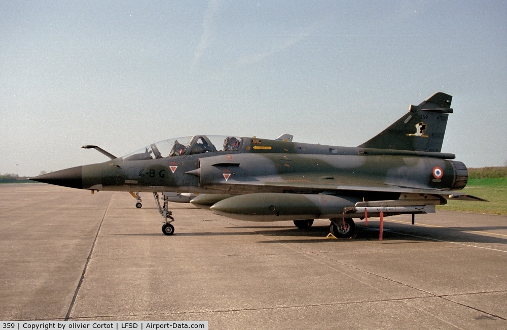 359, Dassault Mirage 2000N C/N 335, Dijon airbase in the 90's