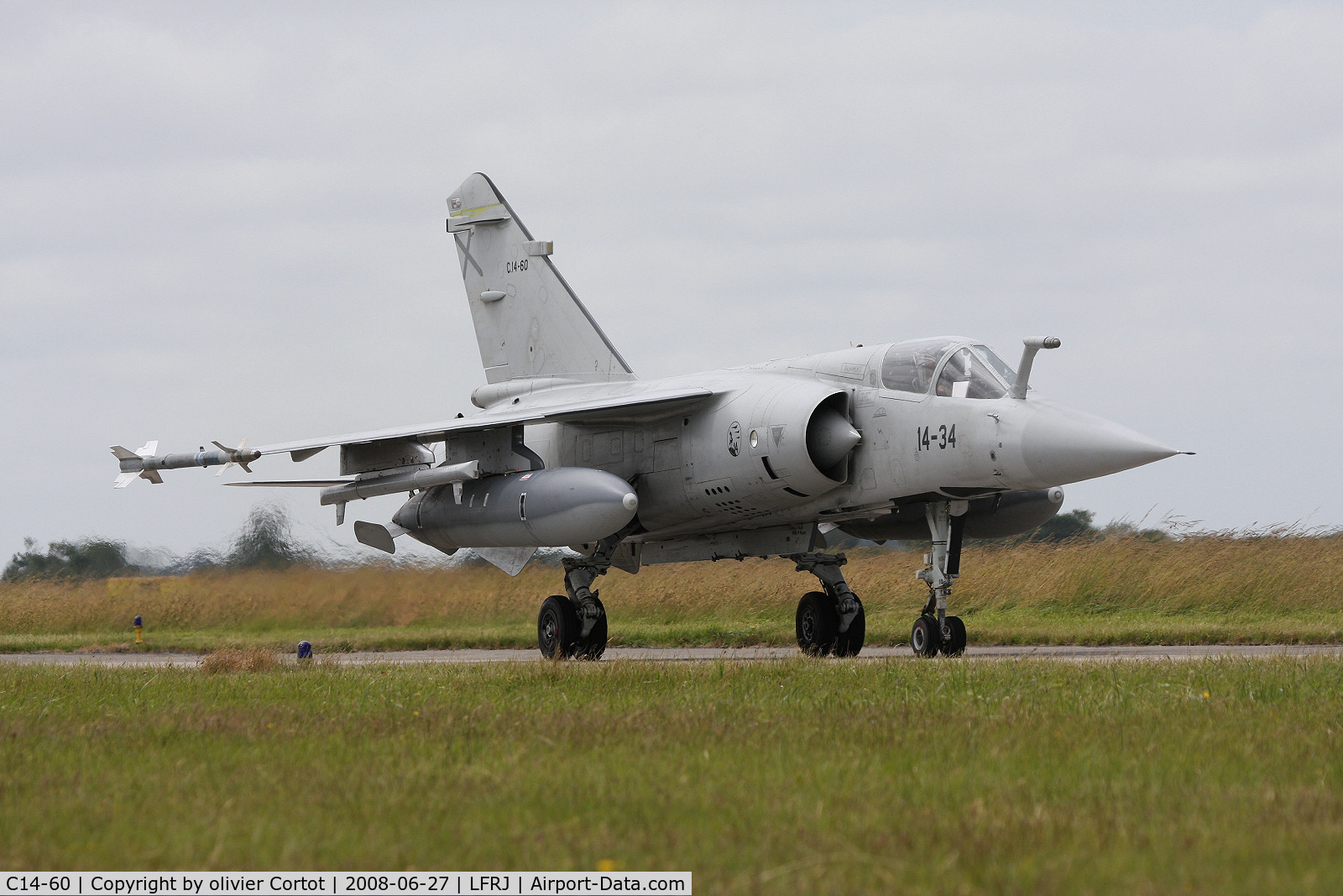 C14-60, Dassault Mirage F.1M C/N Not found C14-60, Tigermeet 2008. Note the ECM pods.