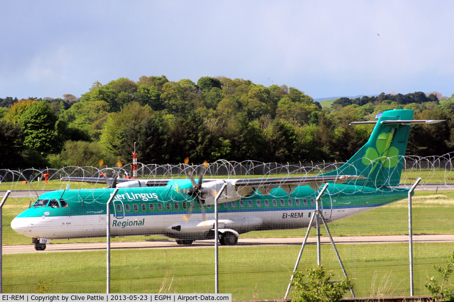 EI-REM, 2007 ATR 72-212A C/N 760, Arrival at Edinburgh