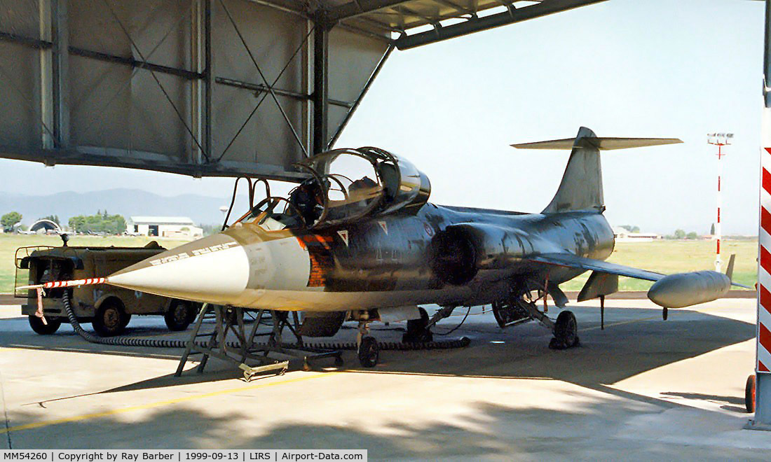 MM54260, Lockheed TF-104G Starfighter C/N 583H-5211, Lockheed TF-104G-M Starfighter [583H-5211] (Italian Air Force) Grosseto~I 13/09/1999