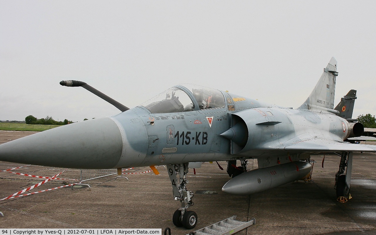 94, Dassault Mirage 2000C C/N 352, Dassault Mirage 2000C (cn 352), Static display, Avord Air Base 702 (LFOA) Open day 2012