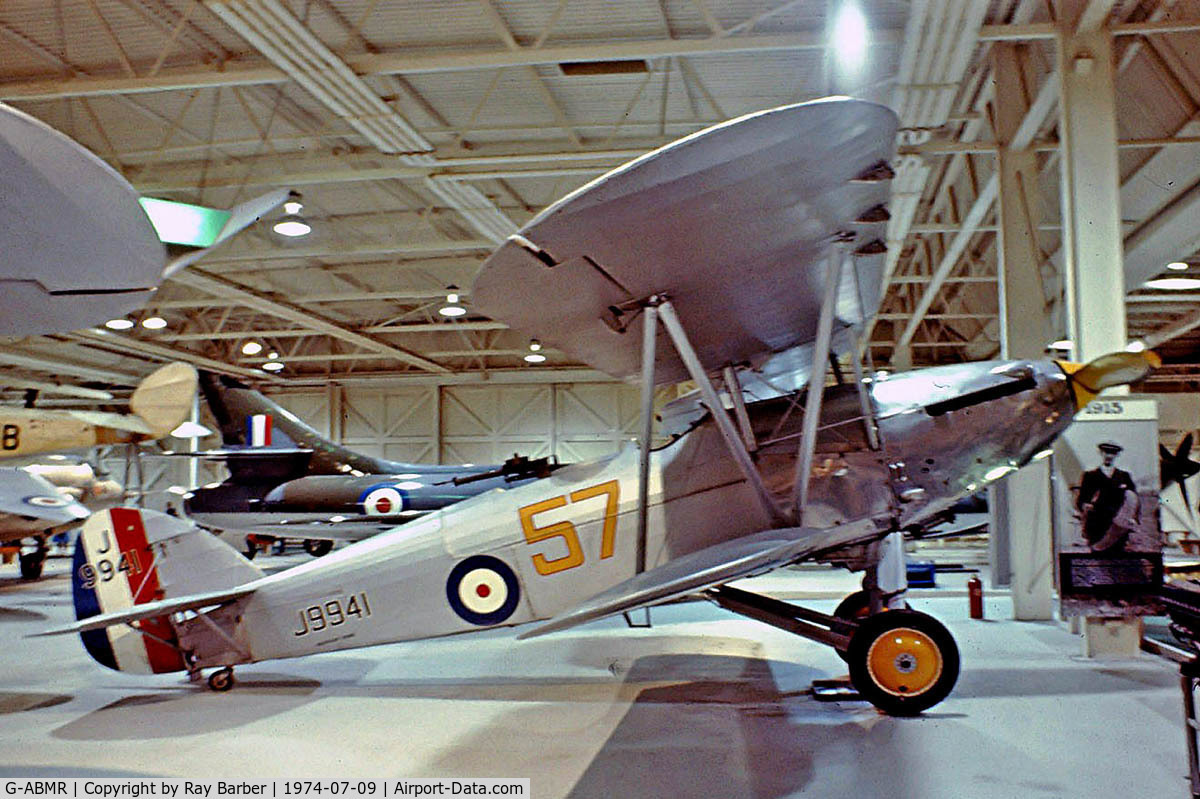 G-ABMR, 1931 Hawker Hart C/N HH1, G-ABMR   Hawker Hart Trainer ll [H.H-1] (RAF Museum) Hendon~G 09/07/1974