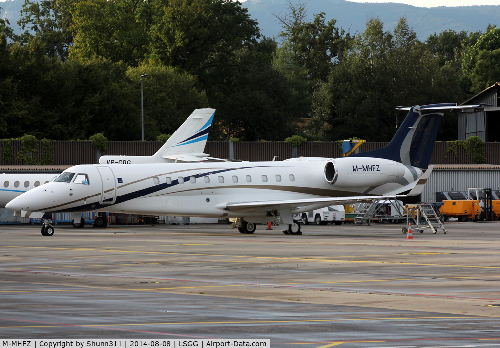 M-MHFZ, 2012 Embraer EMB-135BJ Legacy 600 C/N 14501150, Parked at the General Aviation area...