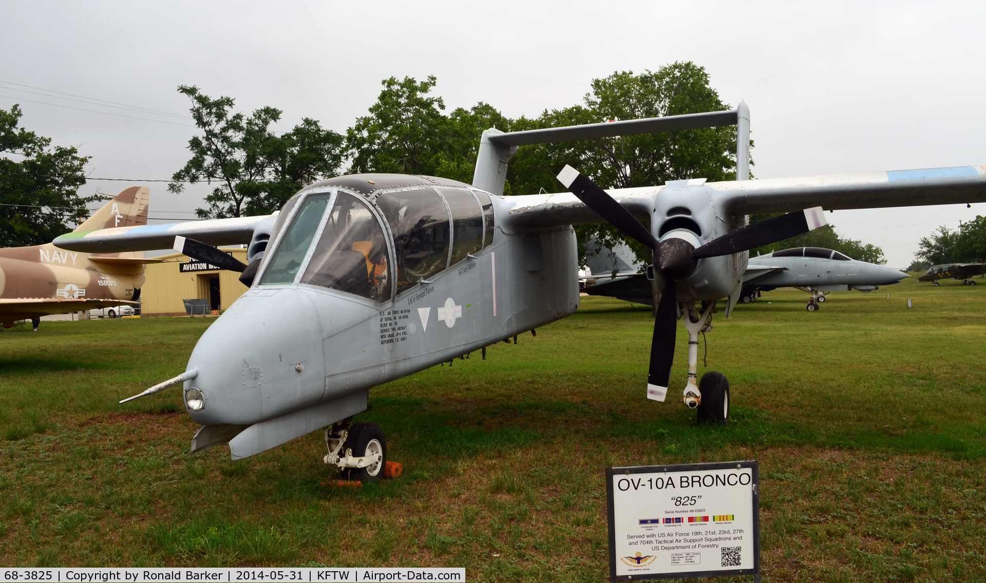 68-3825, 1968 North American Rockwell OV-10A Bronco C/N 321-151, Fort Worth Aviation Museum