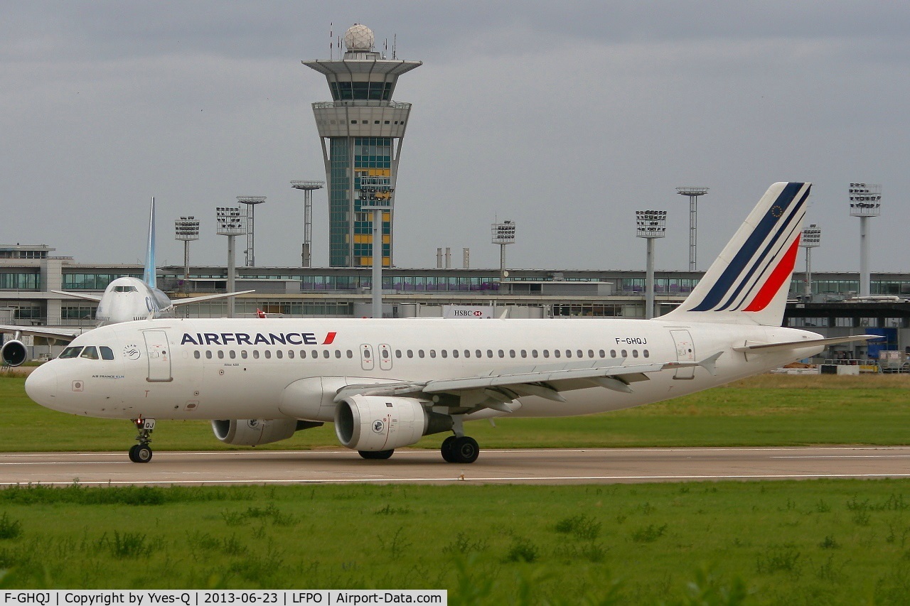 F-GHQJ, 1991 Airbus A320-211 C/N 0214, Airbus A320-211, Taxiing after Landing Rwy 26, Paris-Orly Airport (LFPO-ORY)