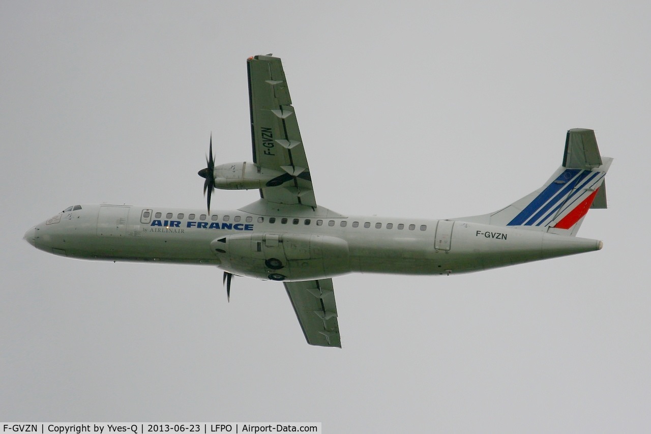 F-GVZN, 1998 ATR 72-212A C/N 563, ATR 72-212A, Take off Rwy 24, Paris-Orly Airport (LFPO-ORY)