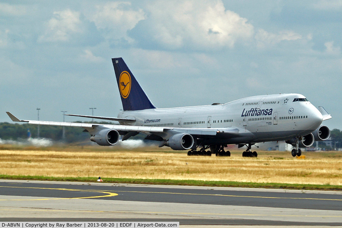 D-ABVN, 1992 Boeing 747-430 C/N 26427, Boeing 747-430 [26427] (Lufthansa) Frankfurt~D 20/08/2013