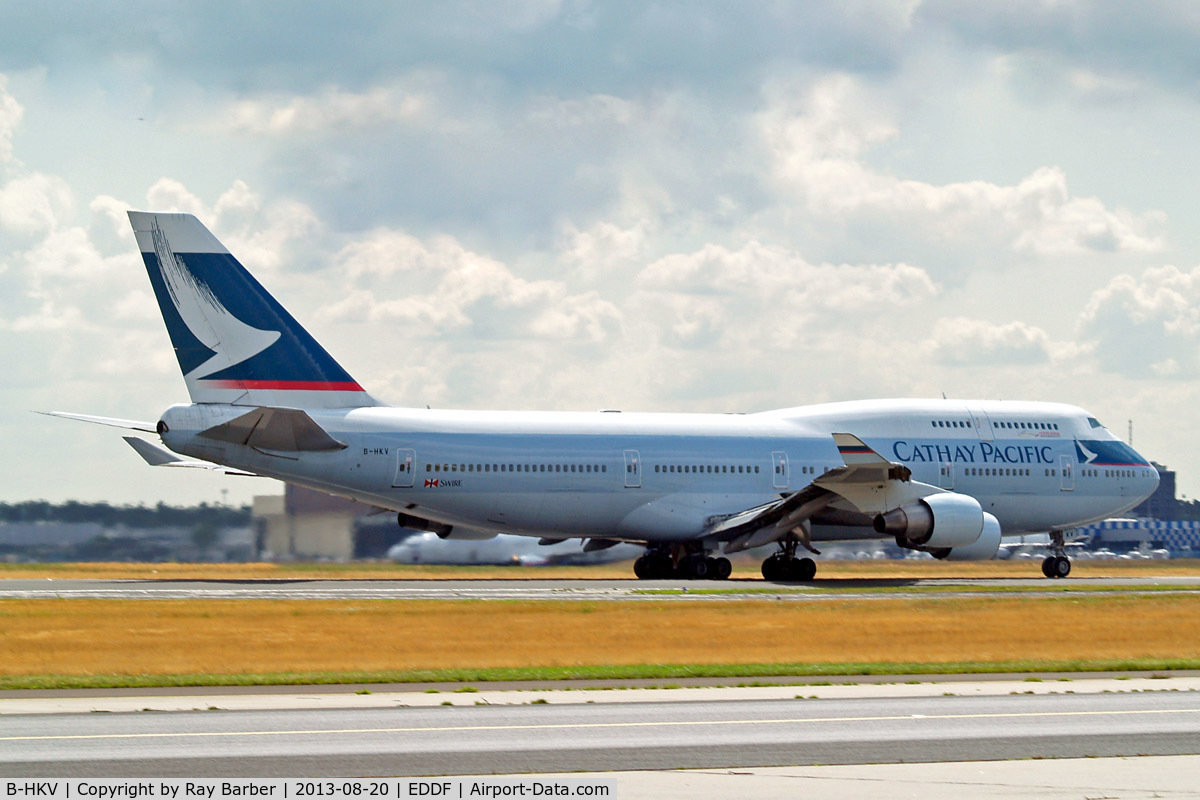 B-HKV, Boeing 747-412 C/N 26552, Boeing 747-412 [26552] (Cathay Pacific Airways) Frankfurt~D 20/08/2013