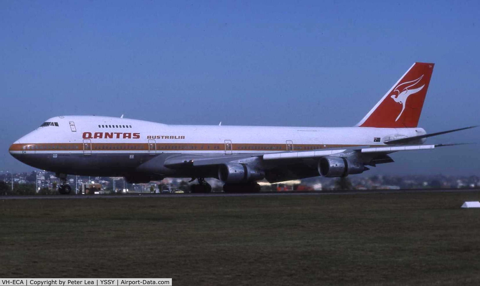 VH-ECA, 1977 Boeing 747-238B C/N 21354, Boeing 747-238SCD at Sydney Airport