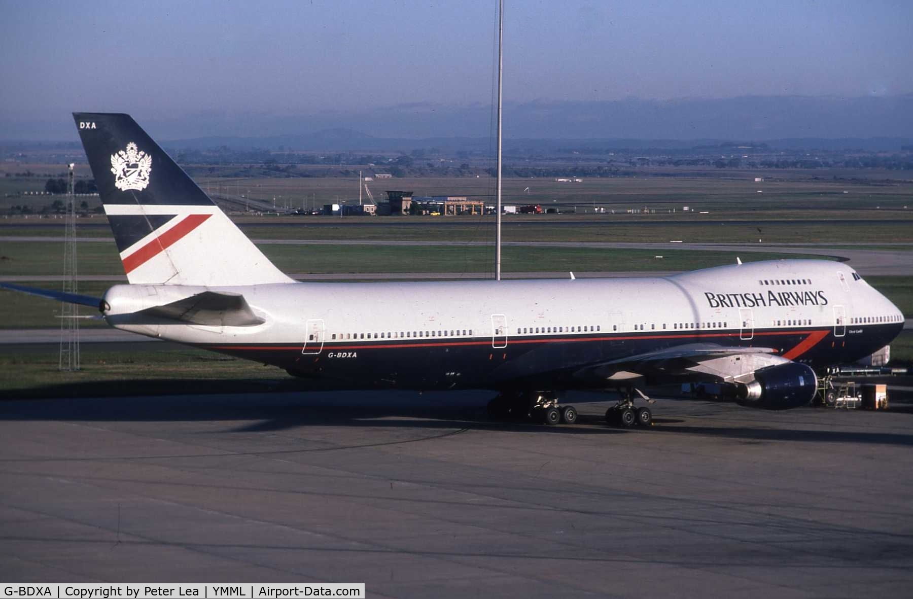 G-BDXA, 1977 Boeing 747-236B C/N 21238, Photographed at Melbourne in the early 1980's