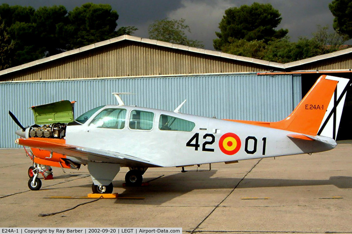 E24A-1, 1974 Beech F33C Bonanza C/N CJ-52, Beech F33C Bonanza [CJ-52] (Spanish Air Force) Getafe AB~EC 20/09/2002