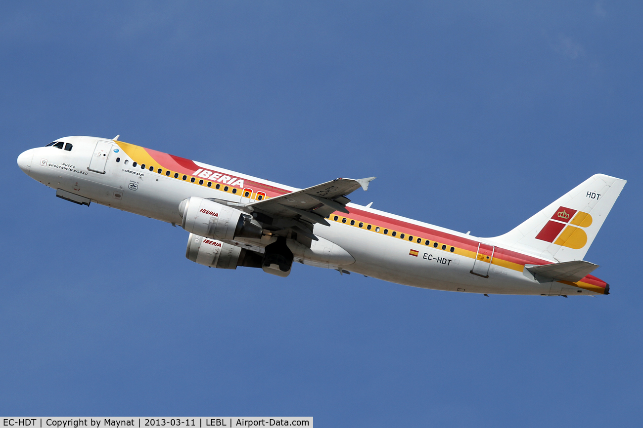EC-HDT, 1999 Airbus A320-214 C/N 1119, Iberia old colours livery