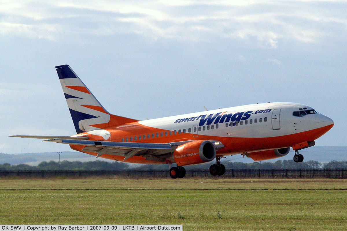 OK-SWV, 1993 Boeing 737-522 C/N 26696, Boeing 737-522 [26696] (Smart Wings) Brno-Turany~OK 09/09/2007