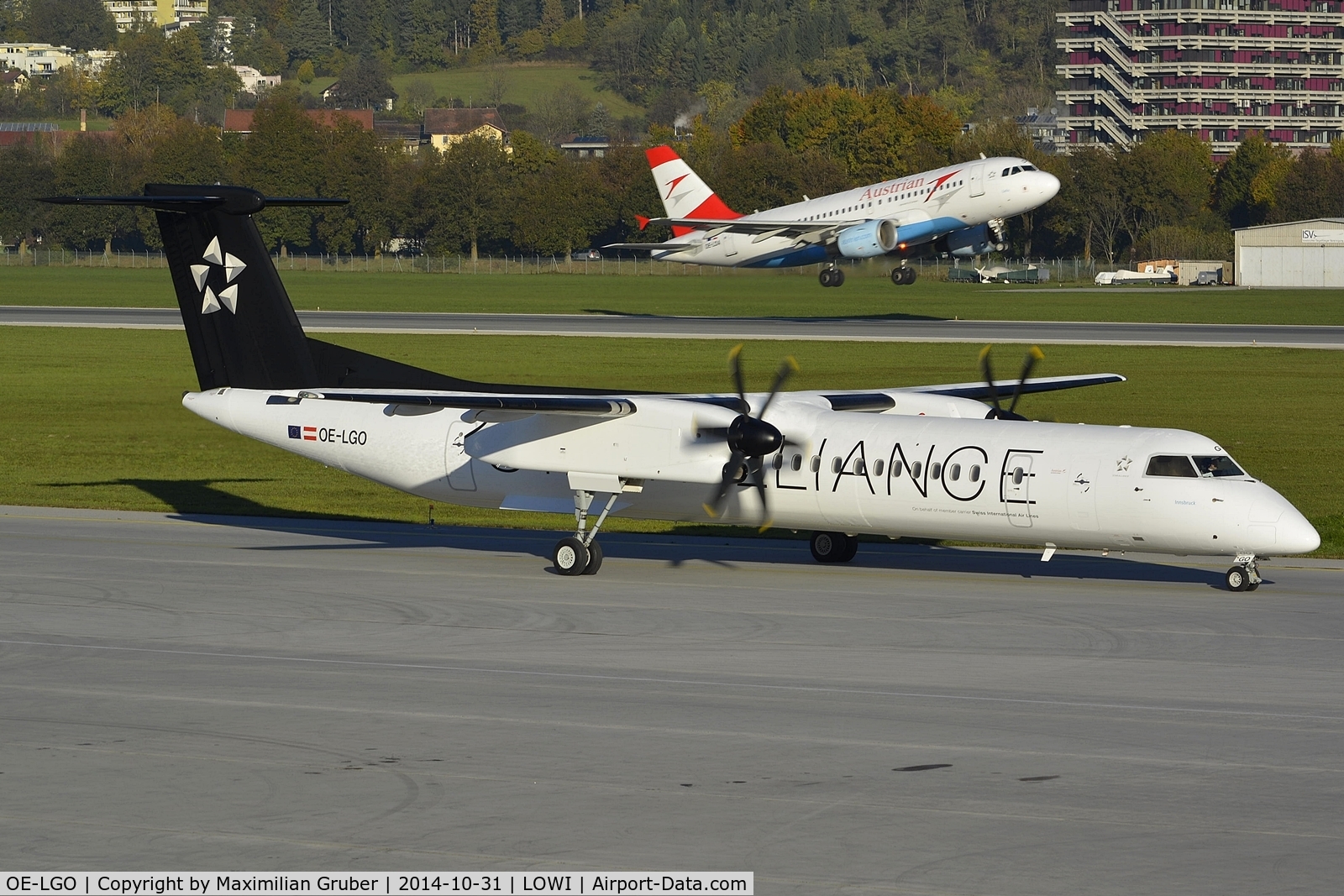 OE-LGO, 2009 De Havilland Canada DHC-8-400Q Dash 8 C/N 4281, SWISS/Austrian/Tyrolean