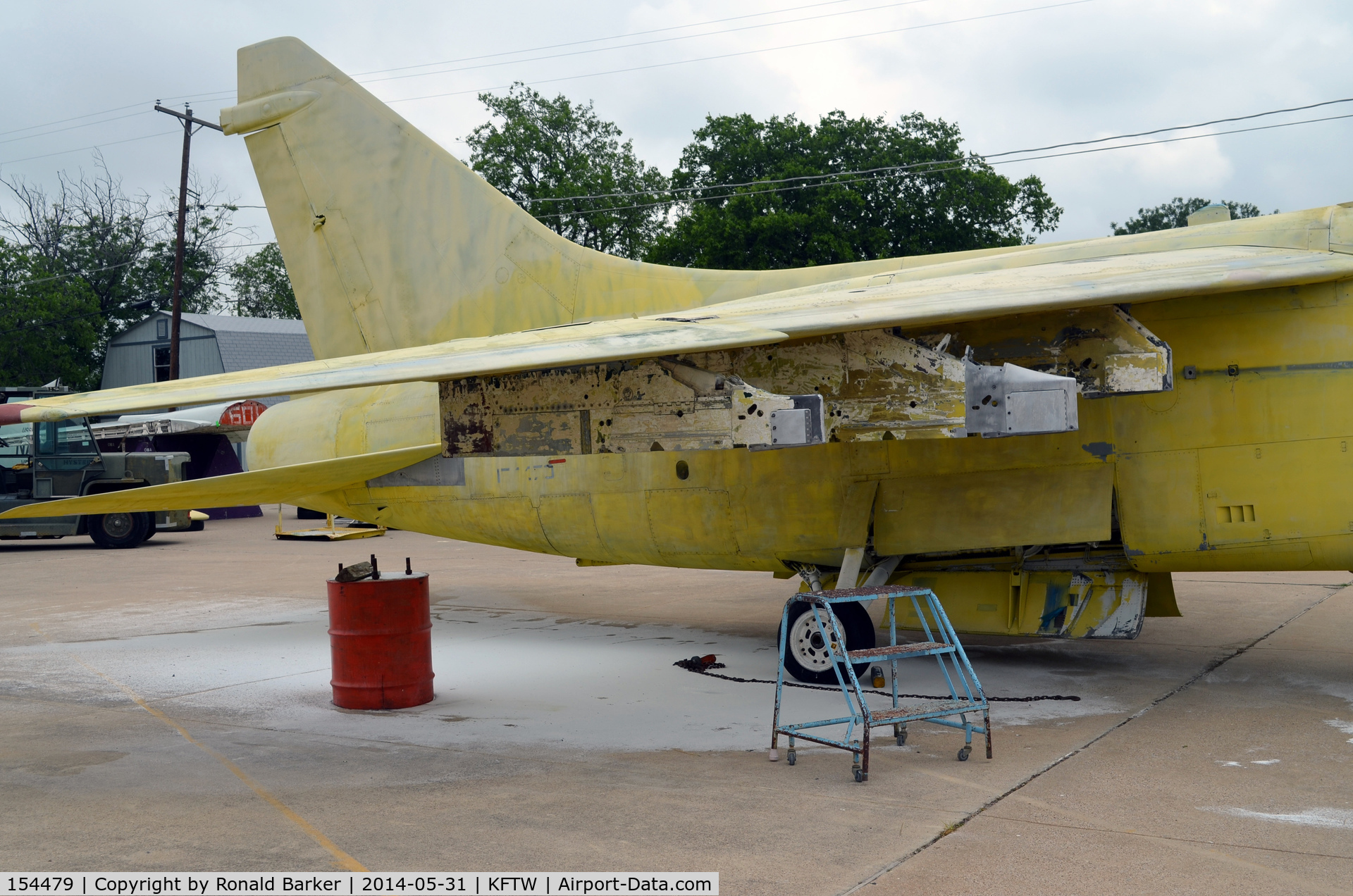 154479, LTV A-7B Corsair II C/N B-119, Pylons Fort Worth Aviation Museum