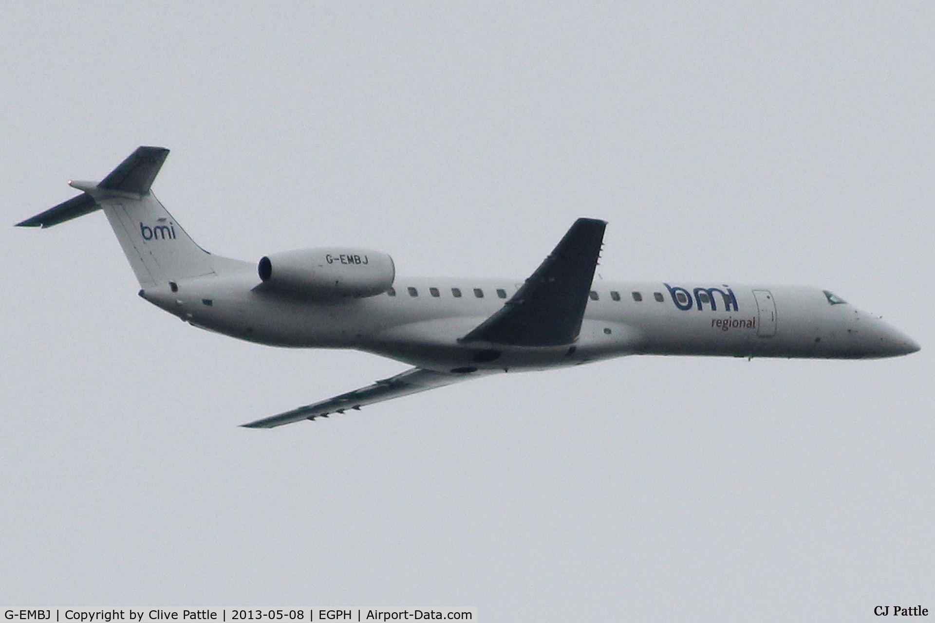 G-EMBJ, 1999 Embraer ERJ-145EU (EMB-145EU) C/N 145134, Take off with minimal markings