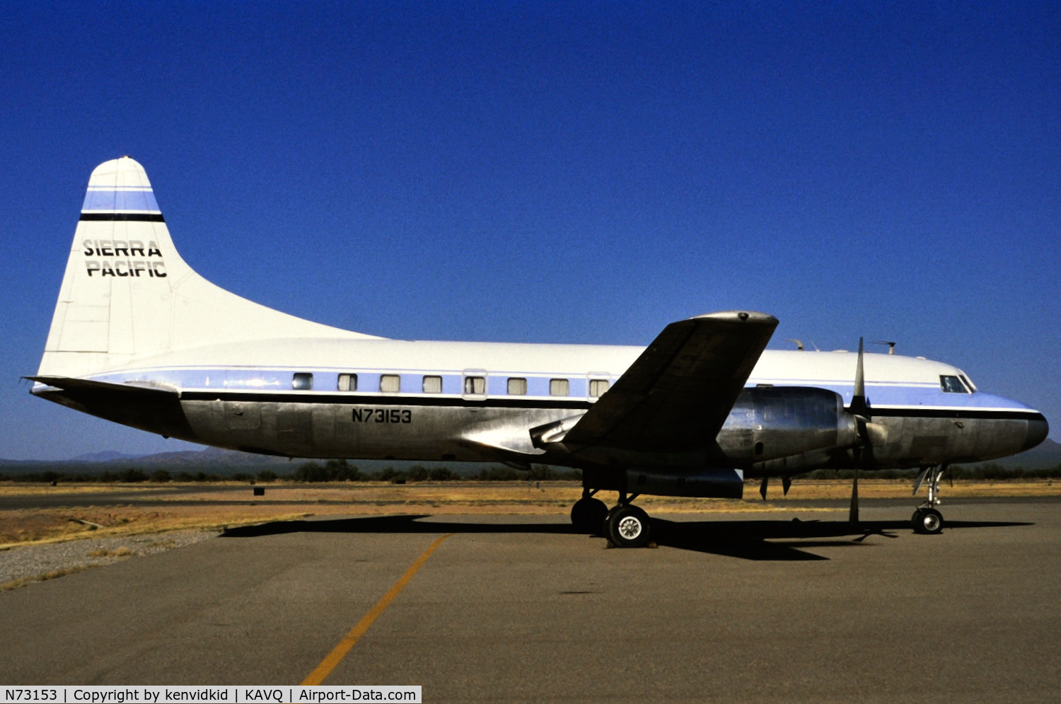 N73153, 1955 Convair 580 C/N 179, Copied from slide.