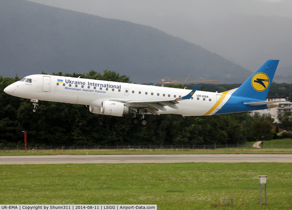 UR-EMA, 2011 Embraer 190LR (ERJ-190-100LR) C/N 19000494, Landing rwy 23