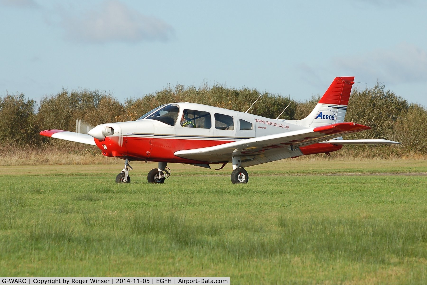 G-WARO, 1997 Piper PA-28-161 Cherokee Warrior III C/N 28-42015, Visiting Piper Warrior operated by Aeros at Gloucestershire Airport..
