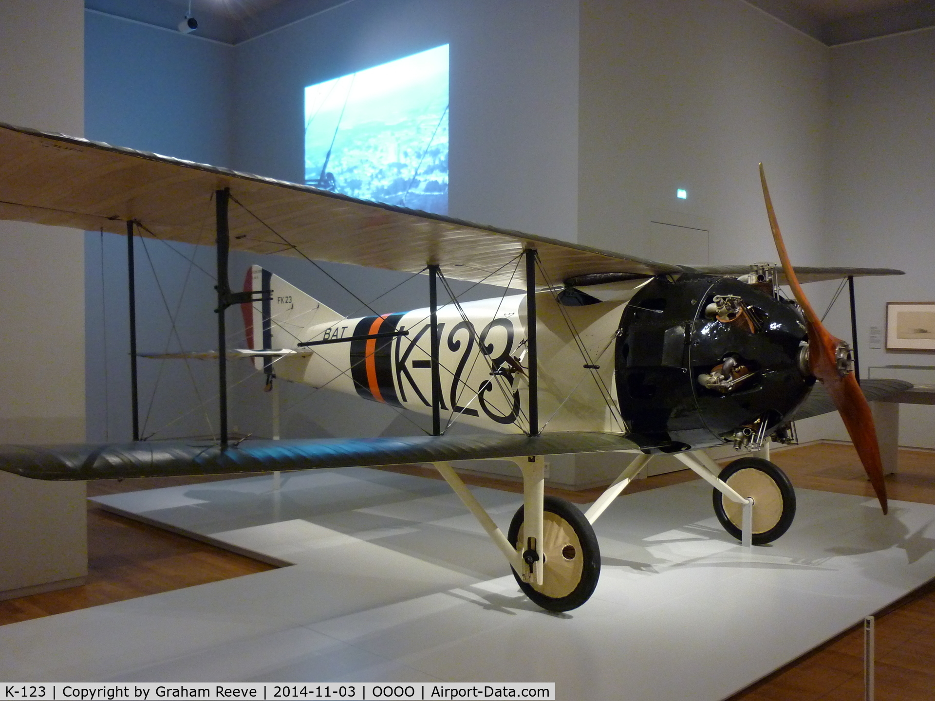 K-123, 1920 British Aerial Transport Company Ltd FK-23 Bantam C/N 15, On display at the Rijksmuseum in Amsterdam.