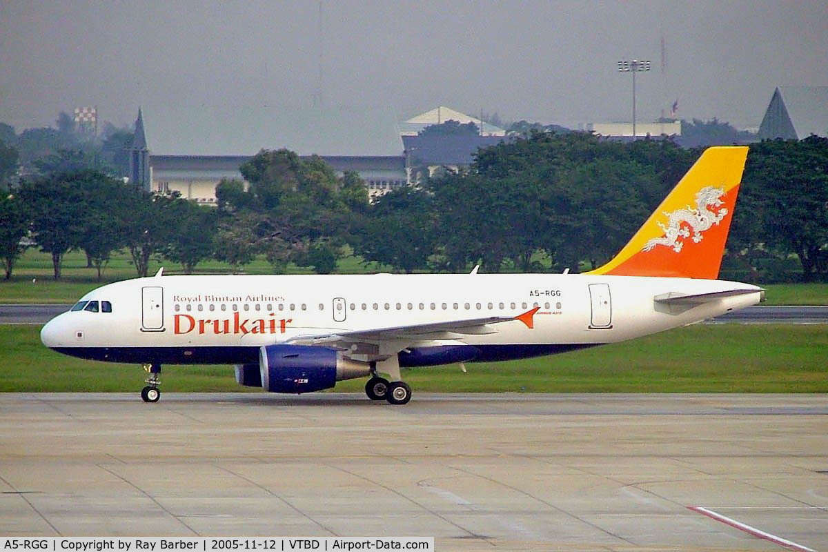 A5-RGG, 2004 Airbus A319-115 C/N 2346, Airbus A319-115 [2346] (Druk Air) Bangkok~HS 12/11/2005