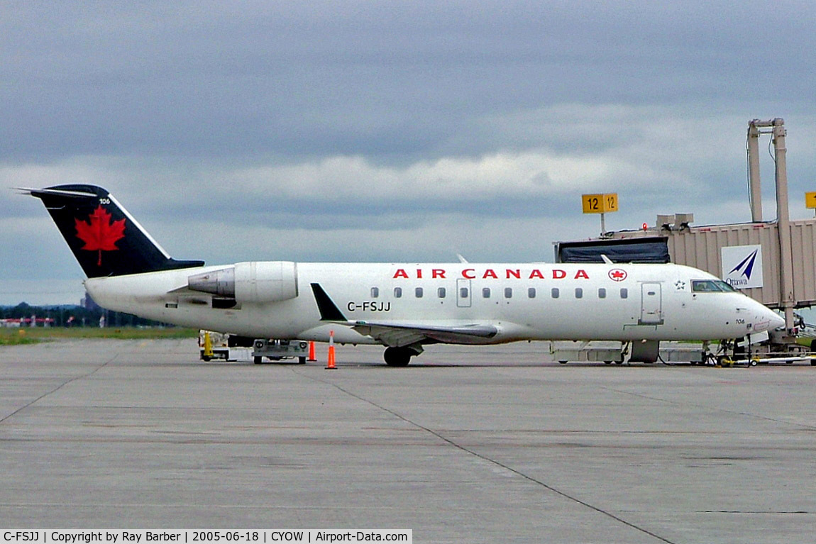 C-FSJJ, 1994 Canadair CL-600-2B19 C/N 7058, Canadair Regional Jet 100ER [7107] (Air Canada) Ottawa-Macdonald Cartier International~C 18/06/2005