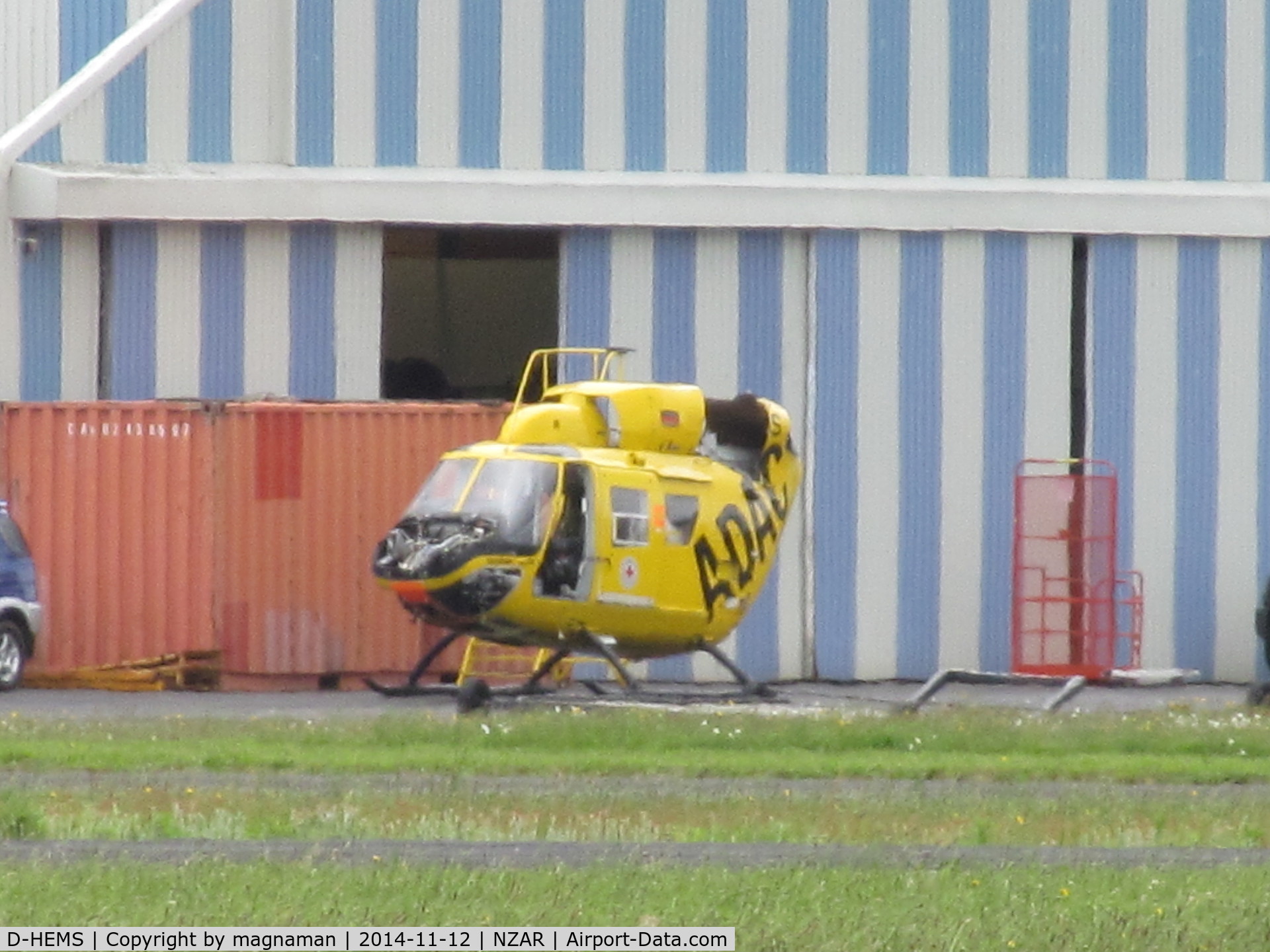 D-HEMS, Eurocopter-Kawasaki BK-117B-2 C/N 7203, Not a lot left now - looks like spares