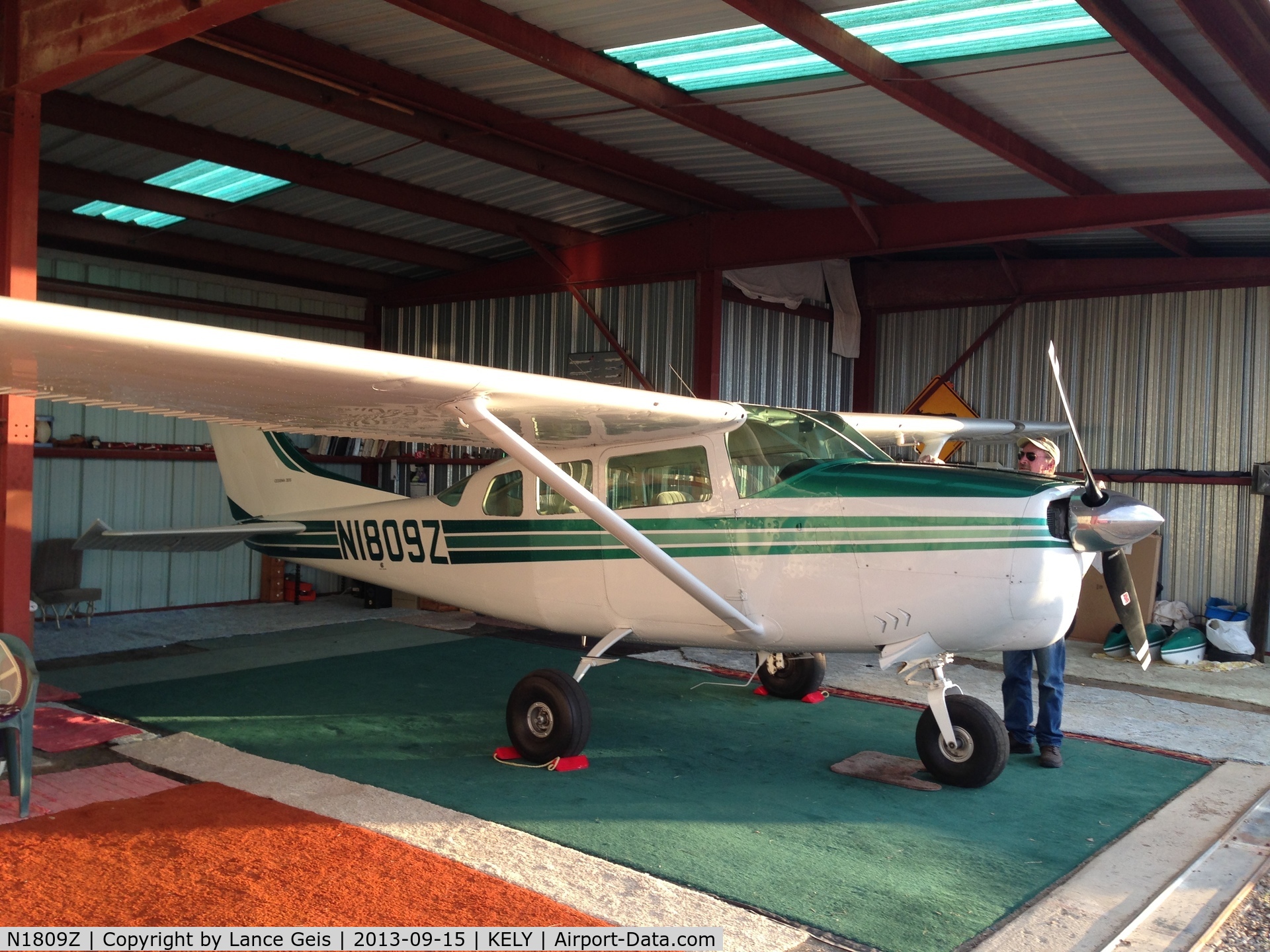 N1809Z, 1962 Cessna 210-5 (205) C/N 205-0009, Getting ready to leave its nest in Ely, Nevada… bound for new home in Salt Lake City.