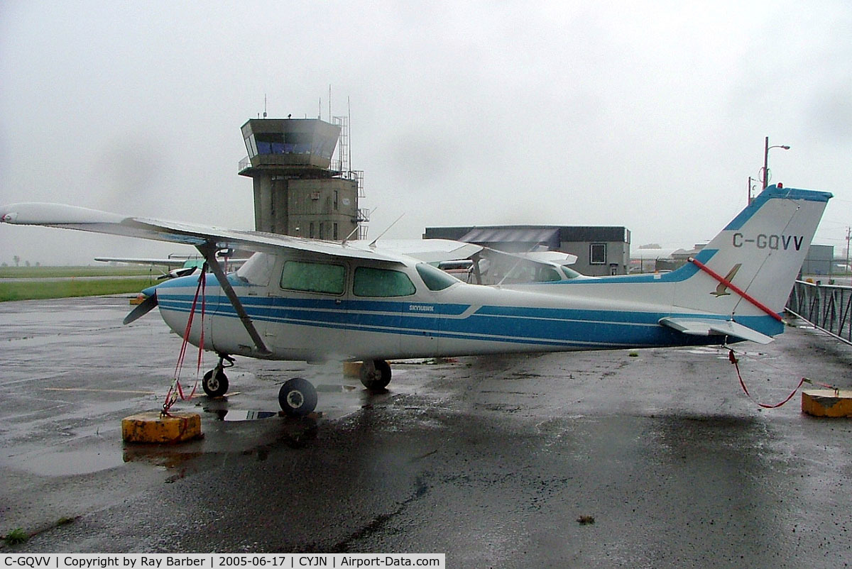 C-GQVV, 1979 Cessna 172N C/N 17273077, Cessna 172N Skyhawk [172-73077] St. Jean~C 17/06/2005. Taken in a heavy downpour.