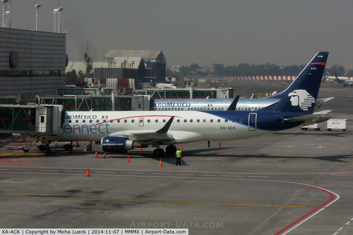 XA-ACK, 2012 Embraer 190LR (ERJ-190-100LR) C/N 19000598, At Mexico City