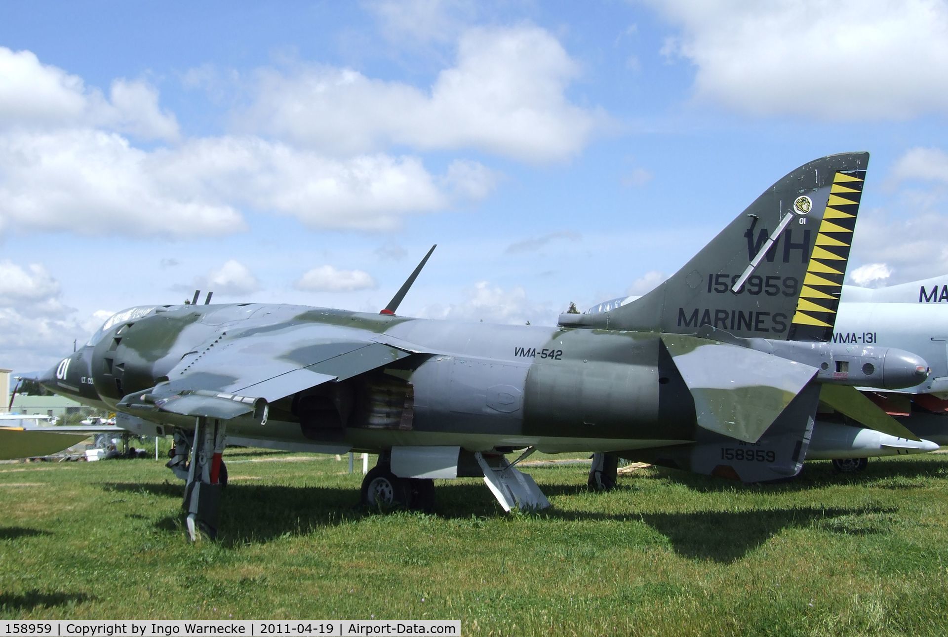 158959, Hawker Siddeley AV-8C Harrier C/N 712120, Hawker Siddeley AV-8C Harrier at the Pacific Coast Air Museum, Santa Rosa CA