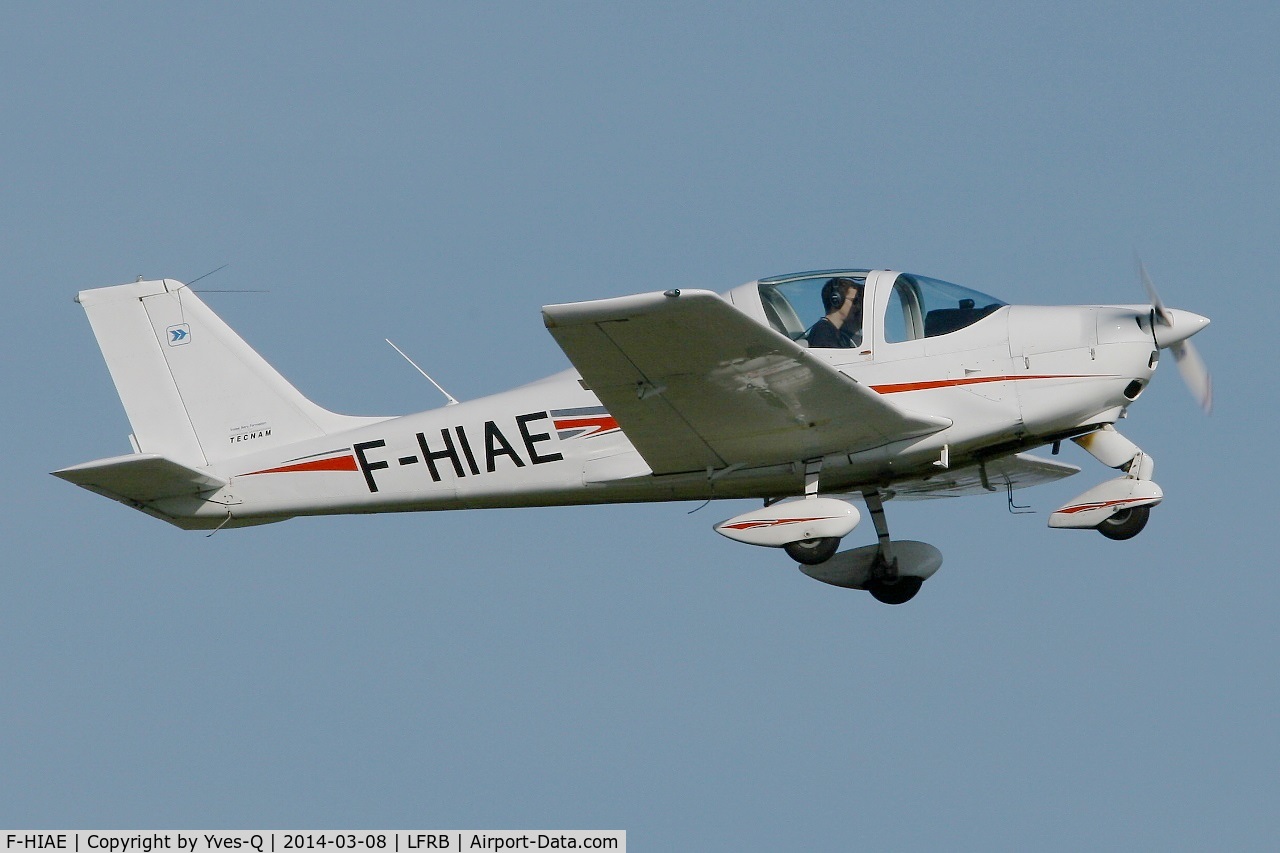 F-HIAE, Tecnam P-2002JF Sierra C/N Not found F-HIAE, Tecnam P2002 JF, Take off rwy 07R, Brest-Bretagne airport (LFRB-BES)