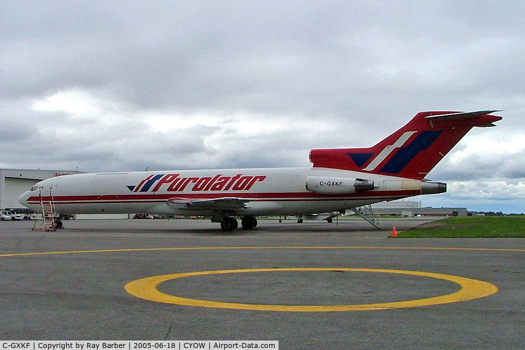 C-GXKF, 1978 Boeing 727-243 C/N 21663, Boeing 727-243F [21663] (Purolator Courier) Ottawa-Macdonald Cartier International~C 18/06/2005