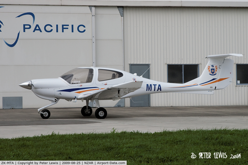 ZK-MTA, 2008 Diamond DA-40 Diamond Star C/N 40.934, Massey University School of Aviation, Palmerston North