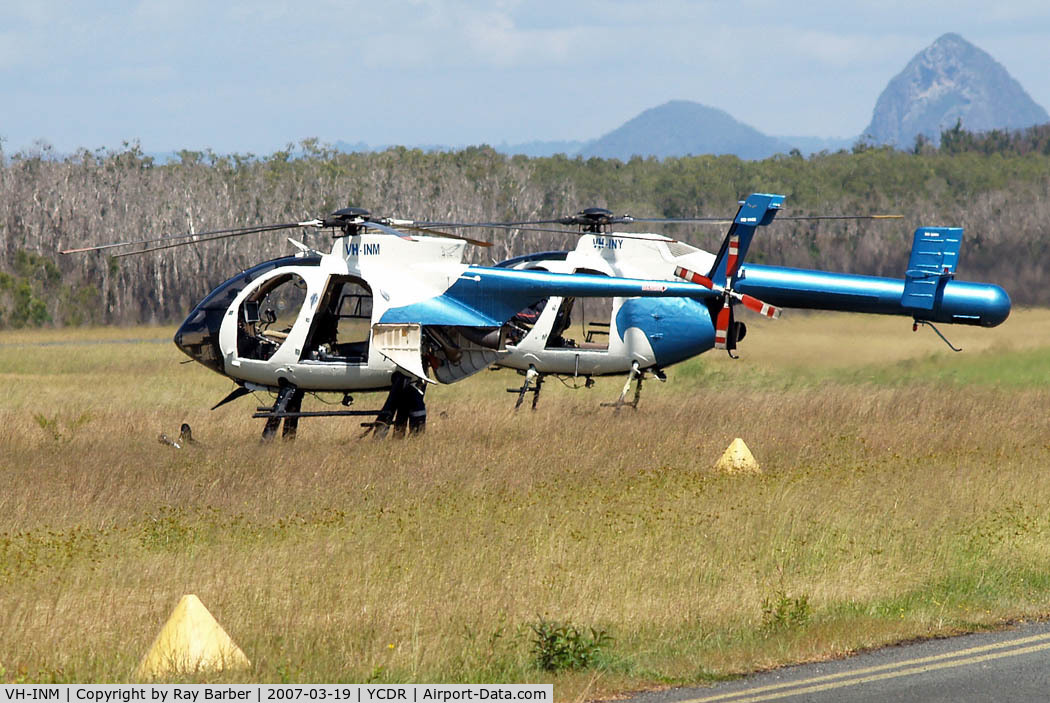 VH-INM, 1991 McDonnell Douglas MD-500E (369E) C/N 0457E, McDonnell Douglas MD-500E (369E) [0457E] Caloundra~VH 19/03/2007