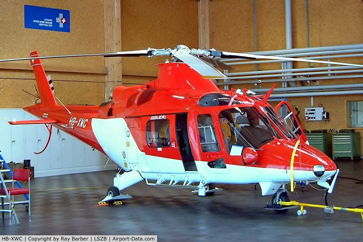 HB-XWC, 1992 Agusta A-109K-2 C/N 10003, Agusta A.109K2 [10003] (Swiss Air Ambulance) Bern Belp~HB 23/07/2004